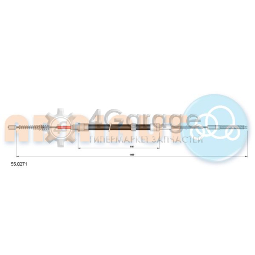 ADRIAUTO 550271 Тросик cтояночный тормоз