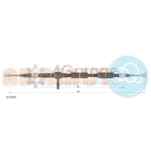 ADRIAUTO 010242 Тросик cтояночный тормоз