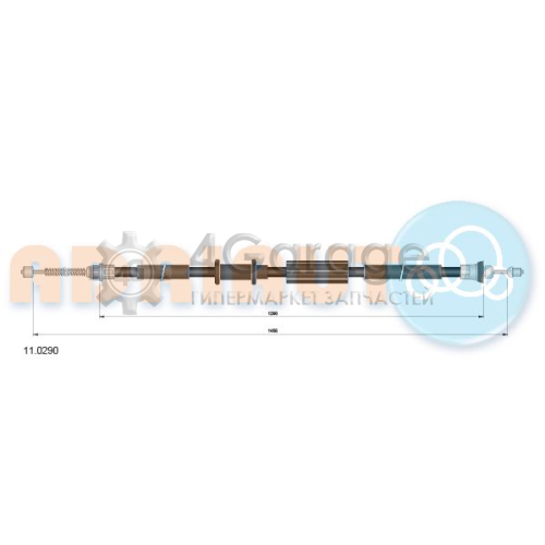 ADRIAUTO 110290 Тросик cтояночный тормоз