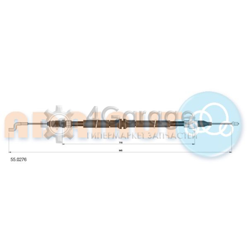 ADRIAUTO 550276 Тросик cтояночный тормоз