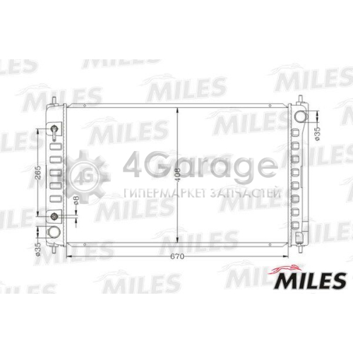 MILES ACRB351 Радиатор охлаждение двигателя