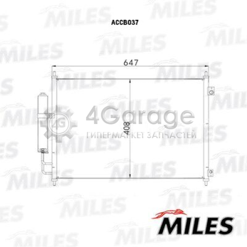 MILES ACCB037 Конденсатор кондиционер