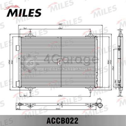 MILES ACCB022 Конденсатор кондиционер