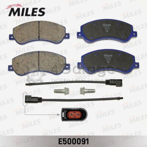 MILES E500091 Колодки тормозные Ceramic FORD TRANSIT 06 330/350 Series передние с датчиком