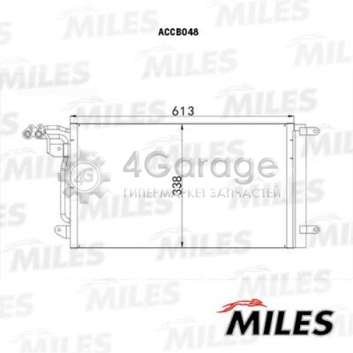 MILES ACCB048 Конденсатор кондиционер