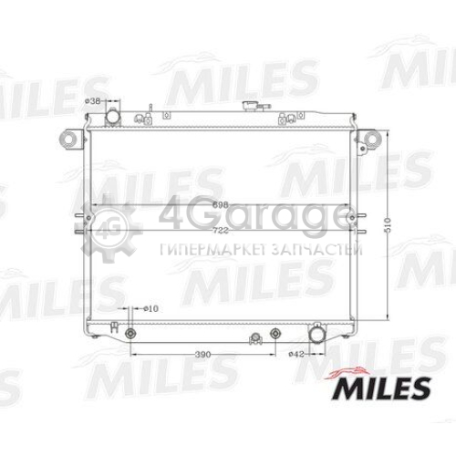 MILES ACRB061 Радиатор охлаждение двигателя