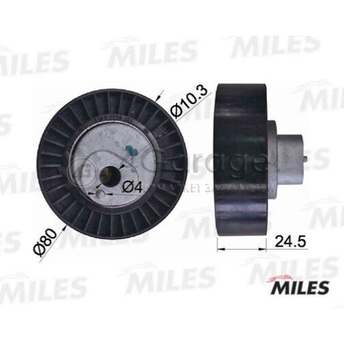 MILES AG03018 Паразитный / ведущий ролик поликлиновой ремень