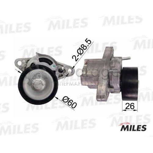 MILES AG00028 Натяжная планка поликлиновой ремень