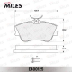 MILES E400125 Комплект тормозных колодок дисковый тормоз