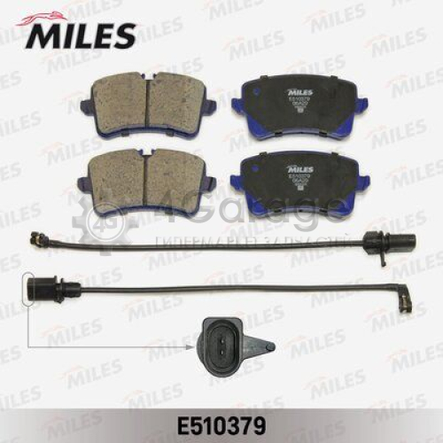 MILES E510379 Колодки тормозные (Смесь CERAMIC) AUDI A6 11 /A7 10 задние с датч. (TRW GDB1902) E510379