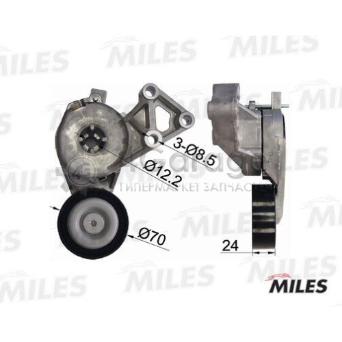 MILES AG00290 Натяжная планка поликлиновой ремень