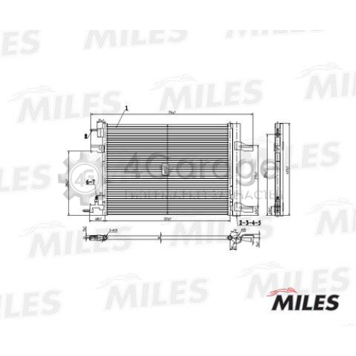 MILES ACCB014 Конденсатор кондиционер