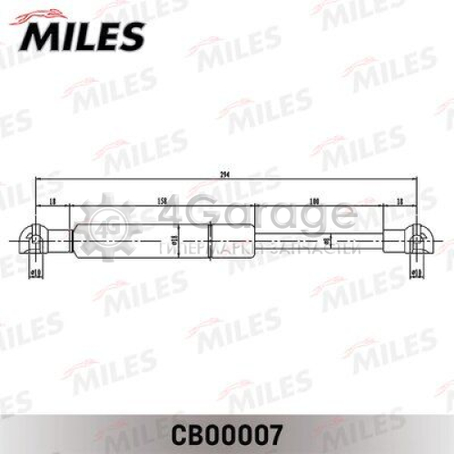 MILES CB00007 Газовая пружина капот