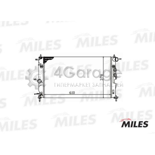 MILES ACRM060 Радиатор охлаждение двигателя