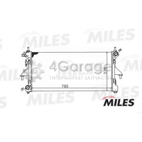 MILES ACRM033 Радиатор охлаждение двигателя