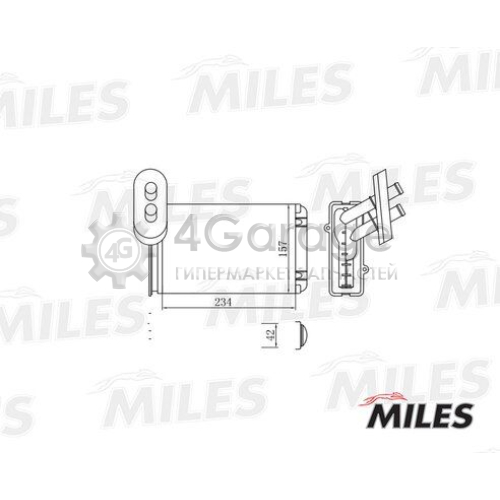 MILES ACHM002 Теплообменник отопление салона