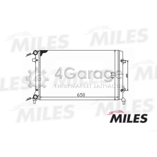 MILES ACRM017 Радиатор охлаждение двигателя