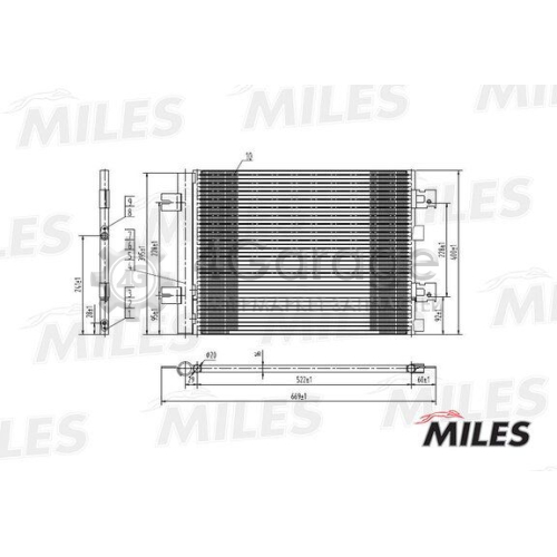 MILES ACCB001 Конденсатор кондиционер