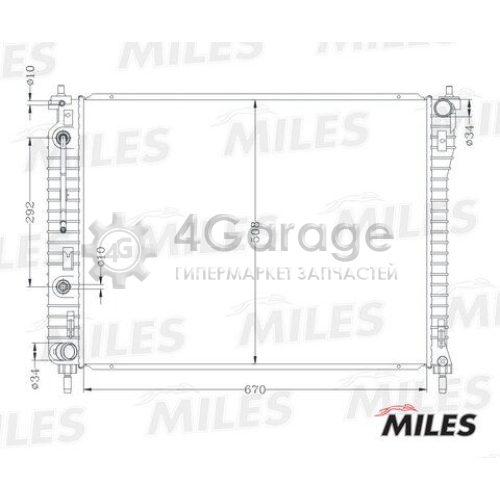 MILES ACRB203 Радиатор охлаждение двигателя