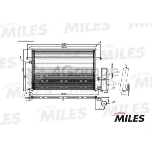 MILES ACCB004 Конденсатор кондиционер