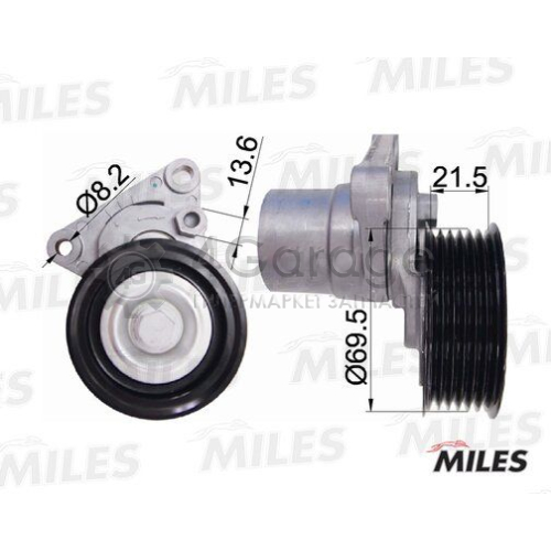 MILES AG00306 Натяжная планка поликлиновой ремень