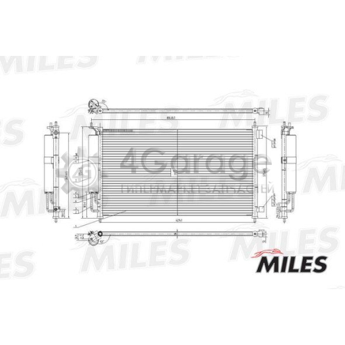 MILES ACCB011 Конденсатор кондиционер