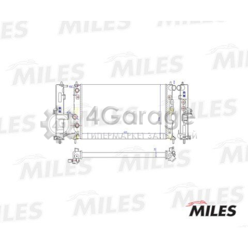 MILES ACRM070 Радиатор охлаждение двигателя