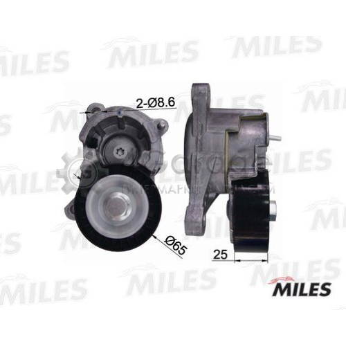 MILES AG00088 Натяжная планка поликлиновой ремень