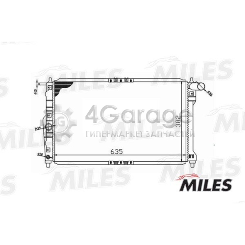 MILES ACRM001 Радиатор охлаждение двигателя