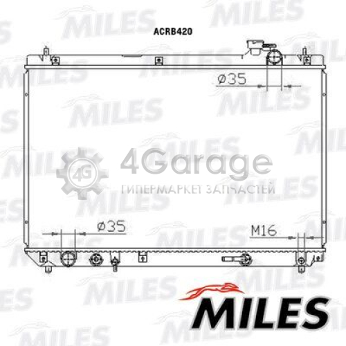 MILES ACRB420 Радиатор охлаждение двигателя