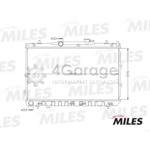 MILES ACRB055 Радиатор охлаждение двигателя