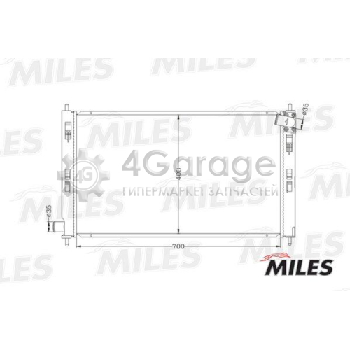 MILES ACRB035 Радиатор охлаждение двигателя