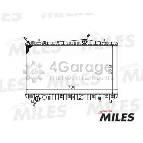 MILES ACRM005 Радиатор охлаждение двигателя