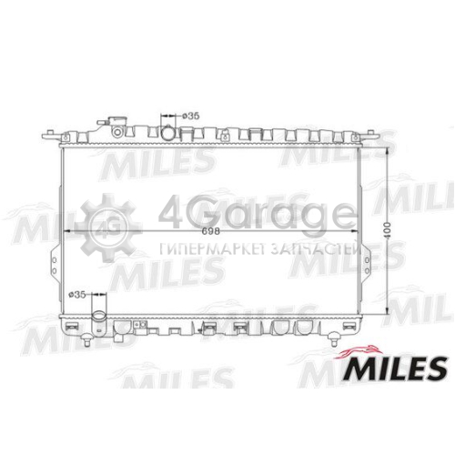 MILES ACRB073 Радиатор охлаждение двигателя