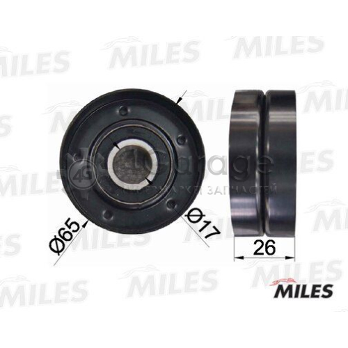 MILES AG03047 Натяжная планка поликлиновой ремень