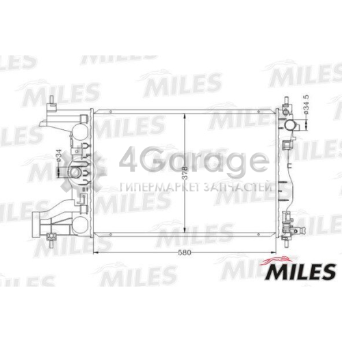 MILES ACRB111 Радиатор охлаждение двигателя