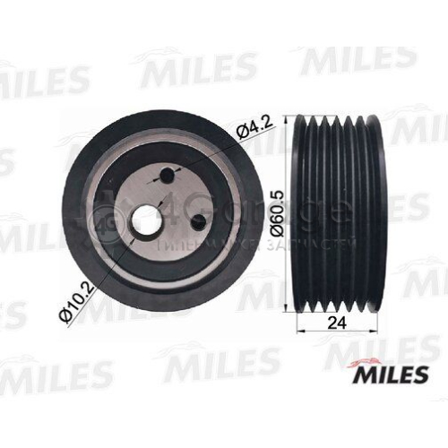 MILES AG03042 Натяжной ролик поликлиновой ремень