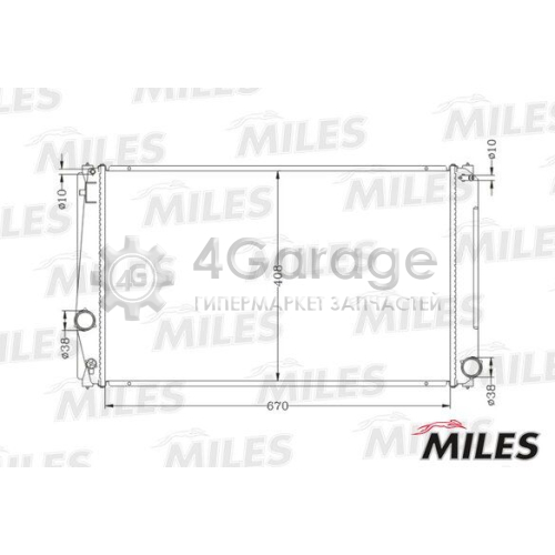 MILES ACRB360 Радиатор охлаждение двигателя