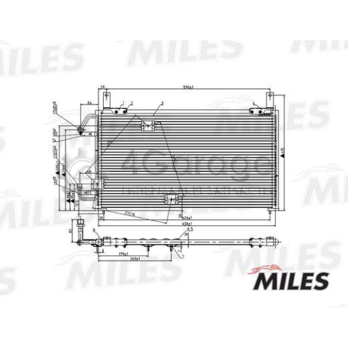 MILES ACCB005 Конденсатор кондиционер