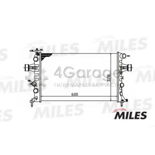 MILES ACRM034 Радиатор охлаждение двигателя