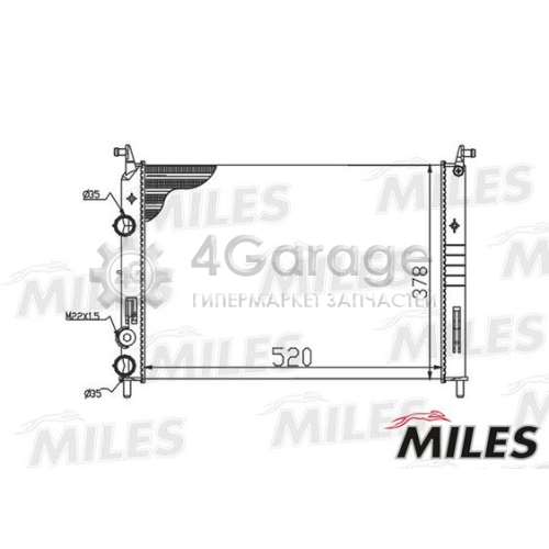 MILES ACRM130 Радиатор охлаждение двигателя