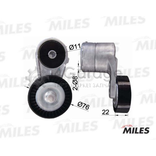 MILES AG00046 Натяжная планка поликлиновой ремень