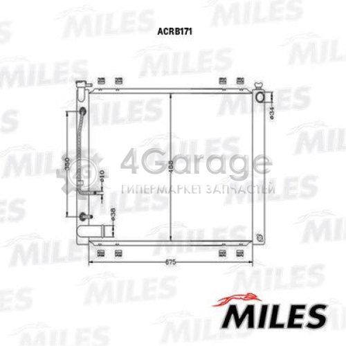 MILES ACRB171 Радиатор охлаждение двигателя