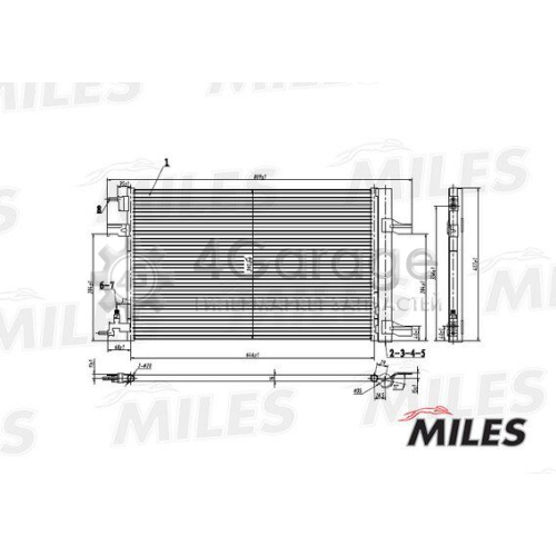 MILES ACCB017 Конденсатор кондиционер