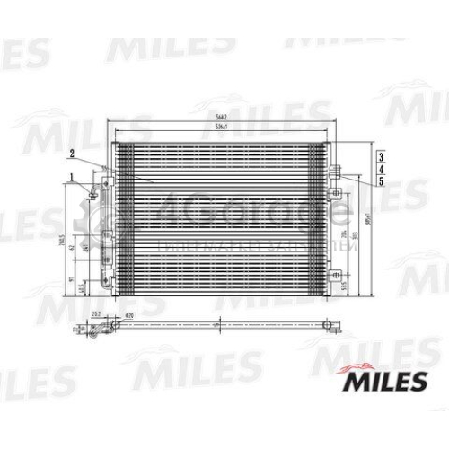 MILES ACCB012 Конденсатор кондиционер