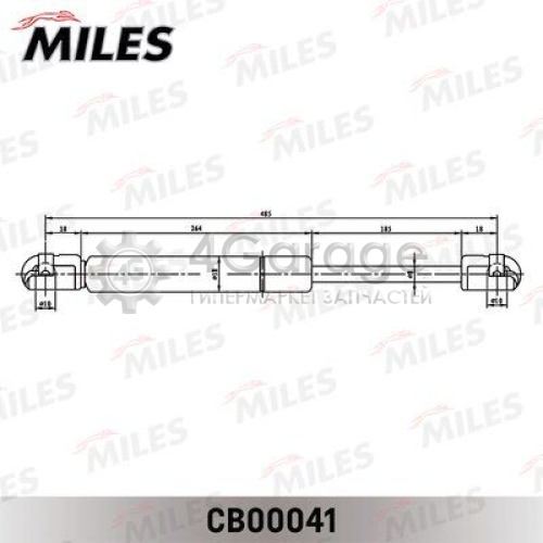 MILES CB00041 Газовая пружина крышка багажник