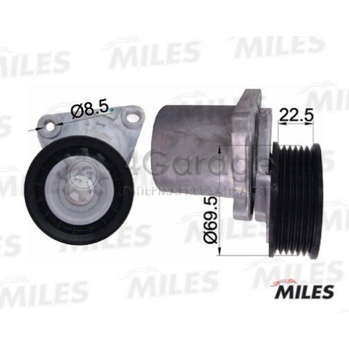 MILES AG00058 Натяжная планка поликлиновой ремень