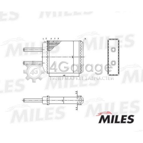 MILES ACHM005 Теплообменник отопление салона