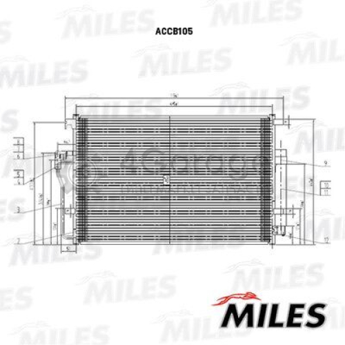 MILES ACCB105 Конденсатор кондиционер