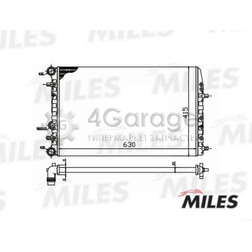 MILES ACRM042 Радиатор охлаждение двигателя
